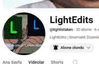 LightEdits kanalının kapanmadan önceki son anı.